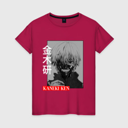 Женская футболка хлопок Kaneki Ken poster