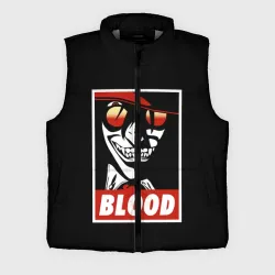 Мужской жилет утепленный 3D Алукард Blood