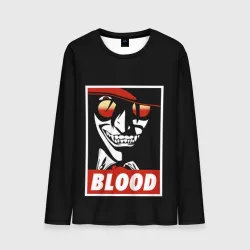 Мужской лонгслив 3D Алукард Blood