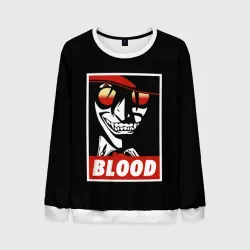 Мужской свитшот 3D Алукард Blood