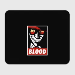 Прямоугольный коврик для мышки Алукард Blood