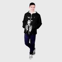 Мужская куртка 3D Черно-белый Алукард - фото 2