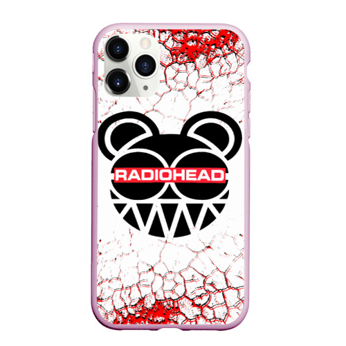 Чехол для iPhone 11 Pro Max матовый radiohead., цвет розовый