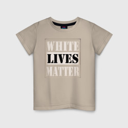 Детская футболка хлопок White lives matters