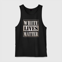 Мужская майка хлопок White lives matters