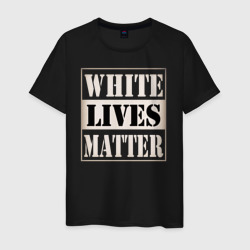 Мужская футболка хлопок White lives matters