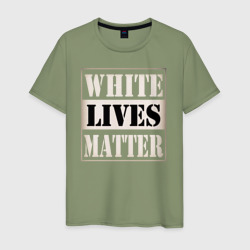 Мужская футболка хлопок White lives matters