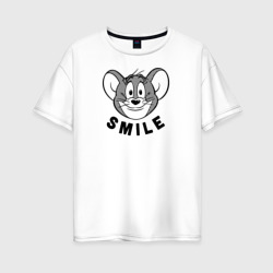 Jerry Smile – Женская футболка хлопок Oversize с принтом купить со скидкой в -16%