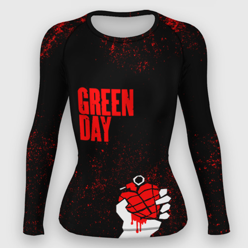 Женский рашгард 3D Green day, цвет 3D печать