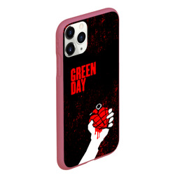 Чехол для iPhone 11 Pro Max матовый Green day - фото 2