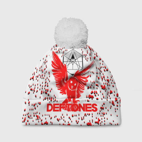 Шапка 3D c помпоном Deftones, цвет 3D печать