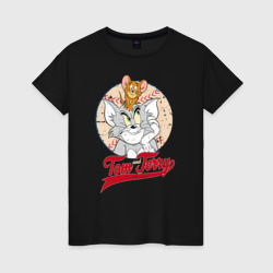 Tom and Jerry – Женская футболка хлопок с принтом купить со скидкой в -20%