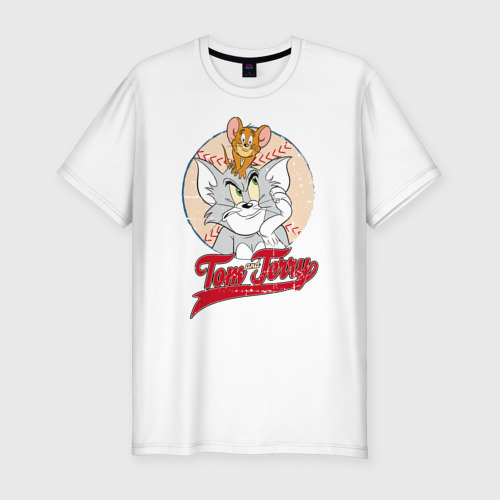 Мужская футболка хлопок Slim Tom and Jerry Фото 01