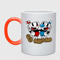 Кружка хамелеон Cuphead