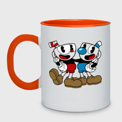 Кружка двухцветная Cuphead