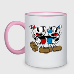 Кружка двухцветная Cuphead