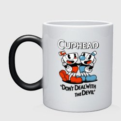 Кружка хамелеон Cuphead, Don't deal with devil