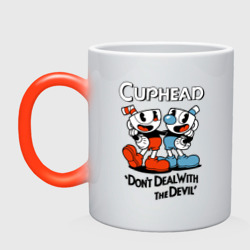 Кружка хамелеон Cuphead, Don't deal with devil