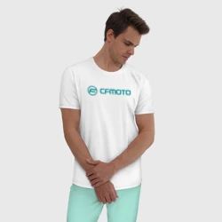 Мужская пижама с белой футболкой хлопок Zhejiang CFMOTO - фото 2
