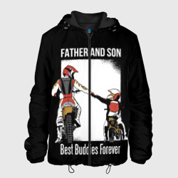 Мужская куртка 3D Папа и сын