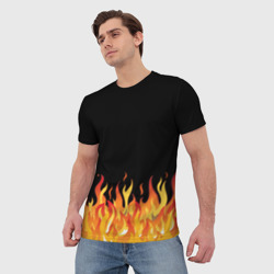 Мужская футболка 3D Огонь и ничего лишнего - фото 2