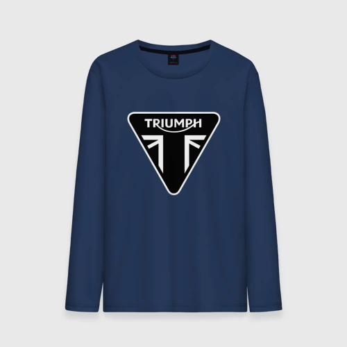 Мужской лонгслив хлопок Triumph Мото Лого