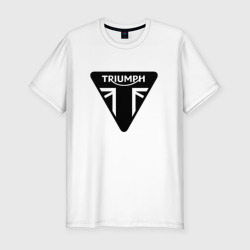 Мужская футболка хлопок Slim Triumph Мото Лого