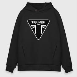 Мужское худи Oversize хлопок Triumph Мото Лого