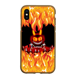 Чехол для iPhone XS Max матовый Cuphead devil