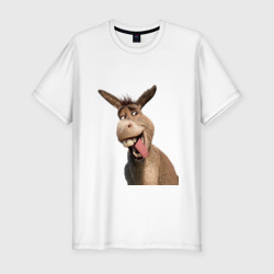 Шрек - Осел – Мужская футболка хлопок Slim с принтом купить