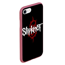 Чехол для iPhone 7/8 матовый Slipknot Надпись - фото 2