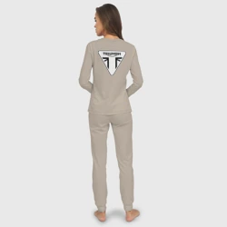 Женская пижама с лонгсливом хлопок Triumph логотип - фото 2