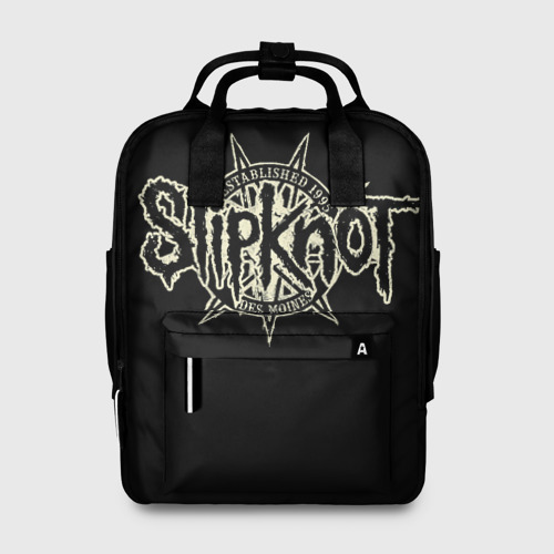 Женский рюкзак 3D с принтом Slipknot 1995, вид спереди #2