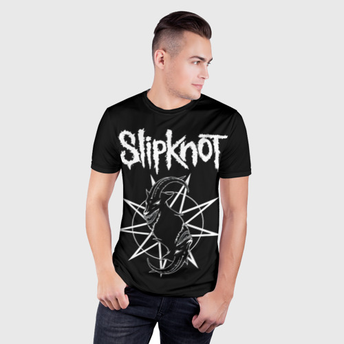 Мужская футболка 3D Slim Skipknot Козел, цвет 3D печать - фото 3