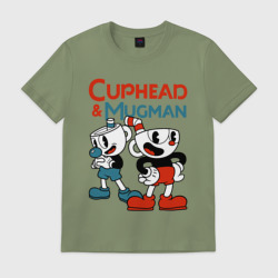 Мужская футболка хлопок Cuphead & Mugman