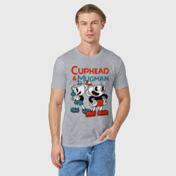 Мужская футболка хлопок Cuphead & Mugman - фото 2