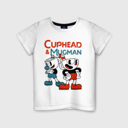 Детская футболка хлопок Cuphead & Mugman