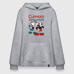 Худи SuperOversize хлопок Cuphead & Mugman