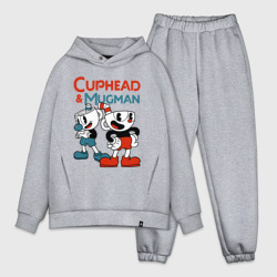 Мужской костюм oversize хлопок Cuphead & Mugman