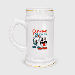 Кружка пивная Cuphead & Mugman