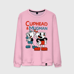 Мужской свитшот хлопок Cuphead & Mugman