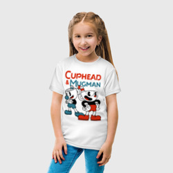 Детская футболка хлопок Cuphead & Mugman - фото 2