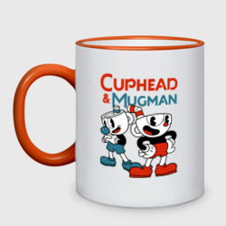 Кружка двухцветная Cuphead & Mugman