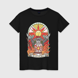 Женская футболка хлопок Восхваляя солнце | Dark souls
