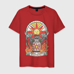 Мужская футболка хлопок Восхваляя солнце Dark Souls