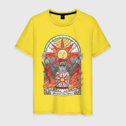 Восхваляя солнце | Dark souls – Мужская футболка хлопок с принтом купить со скидкой в -20%