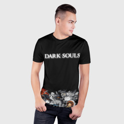 Мужская футболка 3D Slim 8-bit Dark Souls - фото 2
