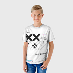 Детская футболка 3D Printstream style Поток информации Белизна 1,Перламутр 1 - фото 2