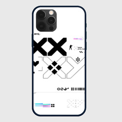 Чехол для iPhone 12 Pro Max Printstream style Поток информации Белизна 1,Перламутр 1