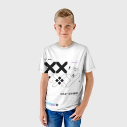 Детская футболка 3D Printstream style Поток информации Белизна 1,Перламутр 1 - фото 2